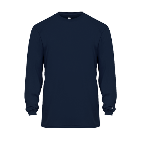 Badger Sport B-Core L/S Tee (410400-001504), Color 'Navy'